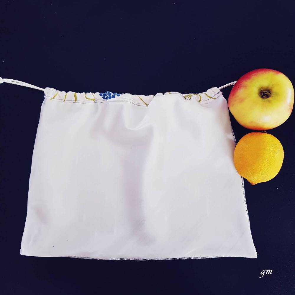 Obstbeutel & Kartoffelnetz – Wiederverwendbarer Stoffbeutel für Gemüse & Lebensmittel, waschbar, plastikfrei Bild 2