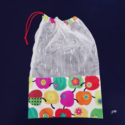 Umweltfreundlicher Stoffbeutel für Obst & Gemüse – waschbarer Mehrwegbeutel von KreativeKissenwelt