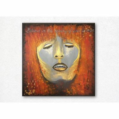 Individuelles Porträt nach Foto | Geschenkidee | Personalisierte Acryl Auftragsmalerei | Kunstwerk realistisch&abstrakt