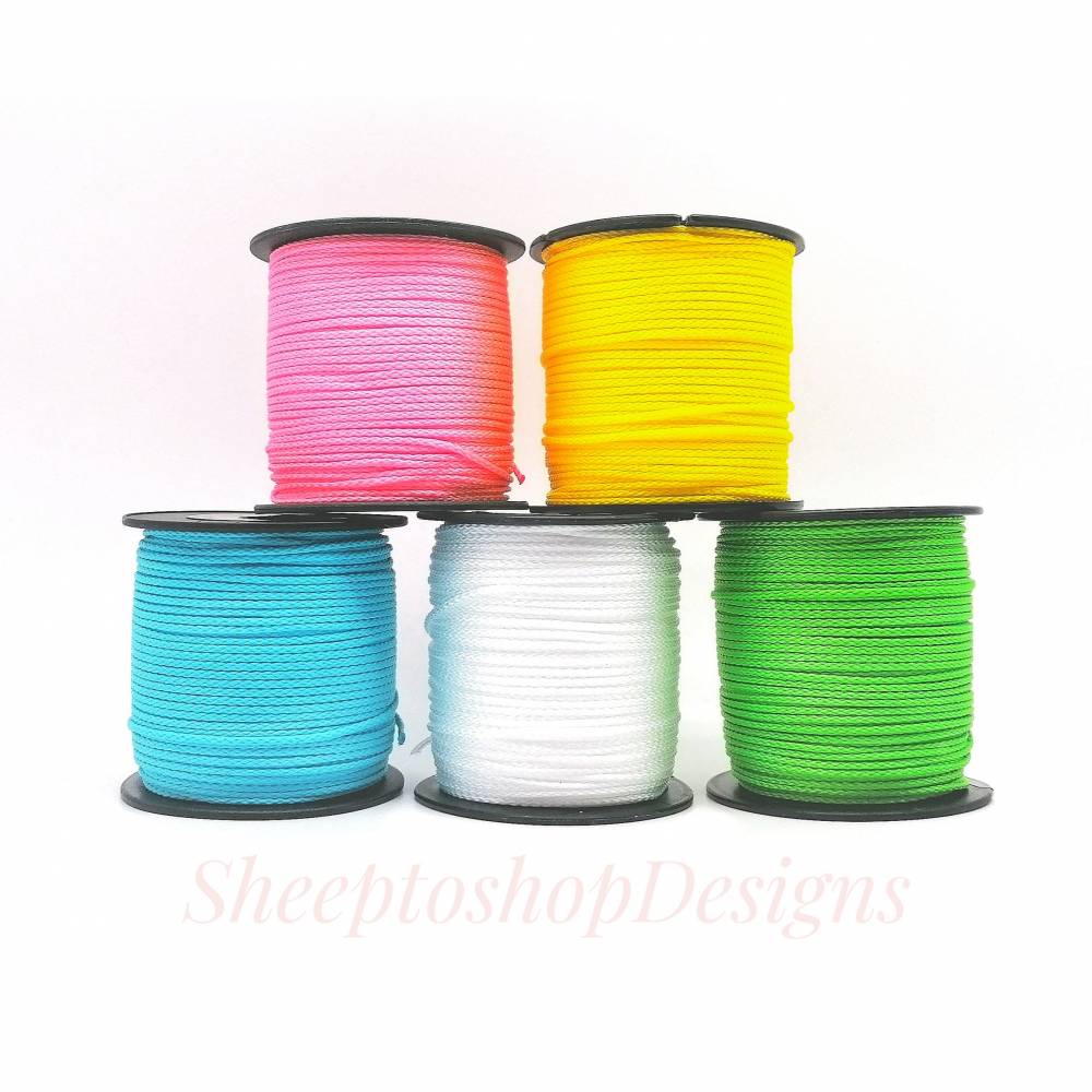 1 m PP-Kordel 1,5mm, blau, für Schnullerketten, Greiflinge, Kinderwagenketten Bild 4