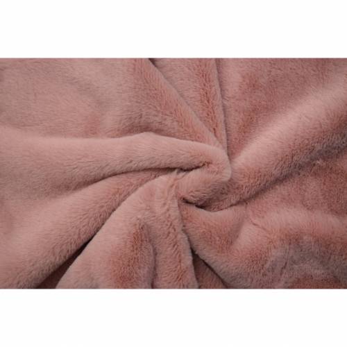  Kunstfell Fellimitat rose' (1m/14,-€) 