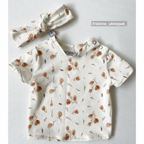 ab 50cm Tulpen Jersey Stoff - Blumen Druckstoff