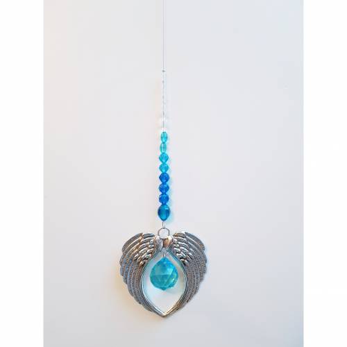 Suncatcher "Engelsflügel" türkis