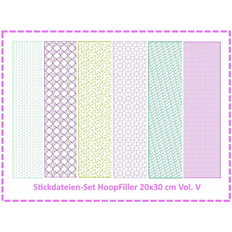 Stickdateien Set HoopFiller 20x30 Vol. V Bild 1