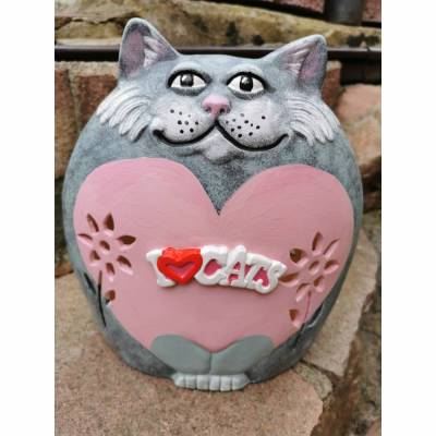 Keramikkatze Einzelstück