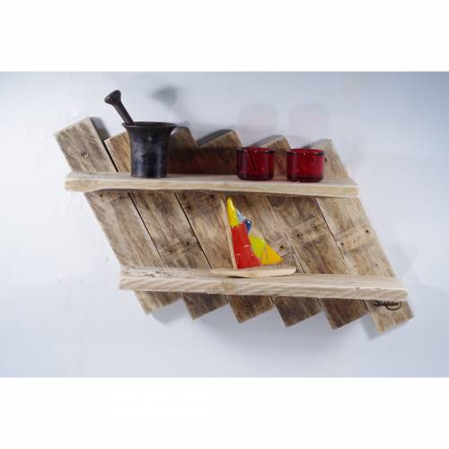 Holzregal, Wandregal, Regal, Regal für Vasen, Palettenmöbel, Wandregal aus Palette, Holz, wohnen, deko