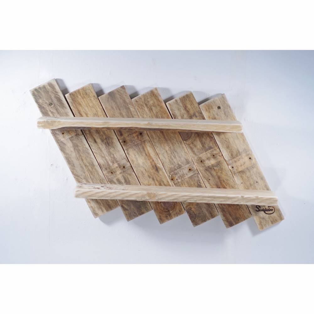 Holzregal, Wandregal, Regal, Regal für Vasen, Palettenmöbel, Wandregal aus Palette, Holz, wohnen, deko Bild 6
