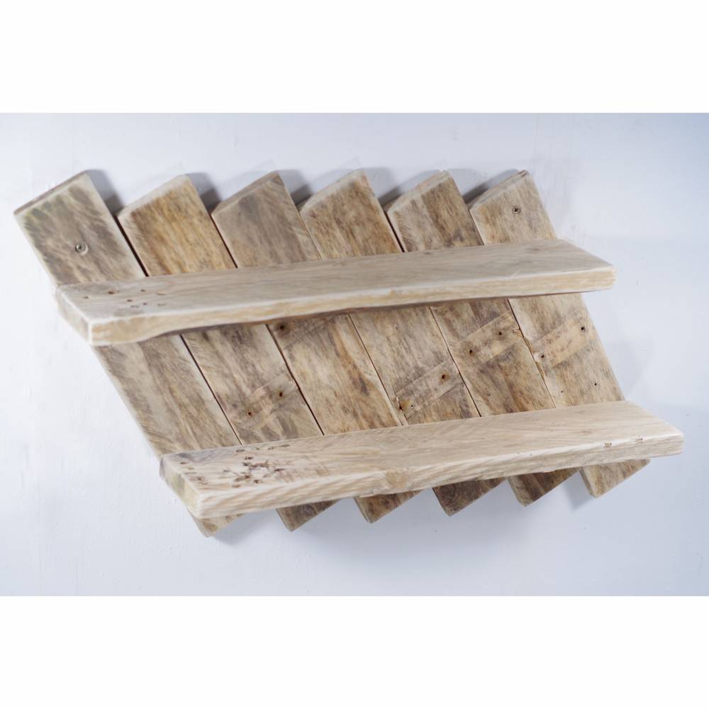Holzregal, Wandregal, Regal, Regal für Vasen, Palettenmöbel, Wandregal aus Palette, Holz, wohnen, deko Bild 7