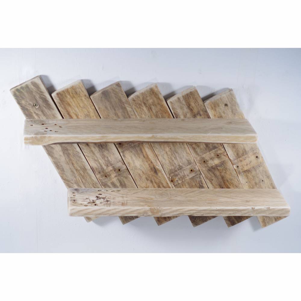 Holzregal, Wandregal, Regal, Regal für Vasen, Palettenmöbel, Wandregal aus Palette, Holz, wohnen, deko Bild 8