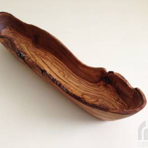 Schale länglich, Länge wählbar, Baguetteschale, Obstschale aus Olivenholz, Handarbeit