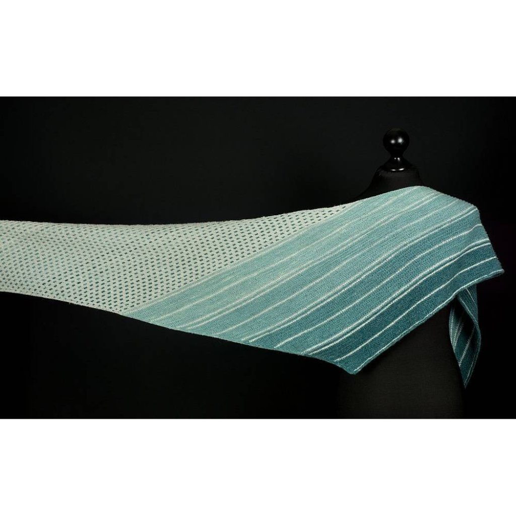 Strickanleitung großes Dreieckstuch mit Farbverlauf Nord & Nordwest Bild 5