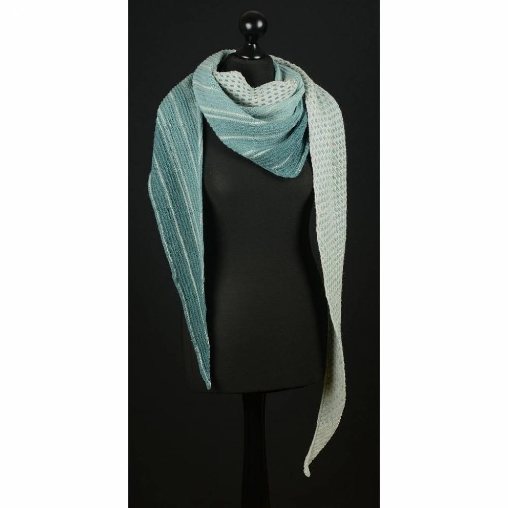 Strickanleitung großes Dreieckstuch mit Farbverlauf Nord & Nordwest Bild 6