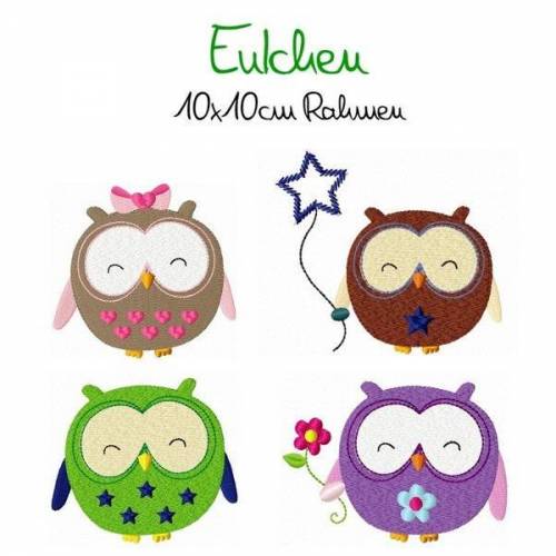 Stickdatei Eulchen 10x10cm