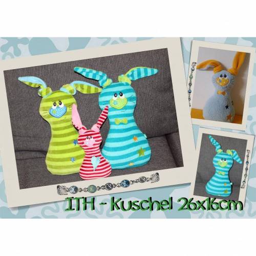 Stickdatei ITH - Kuschel Hase 26x16cm