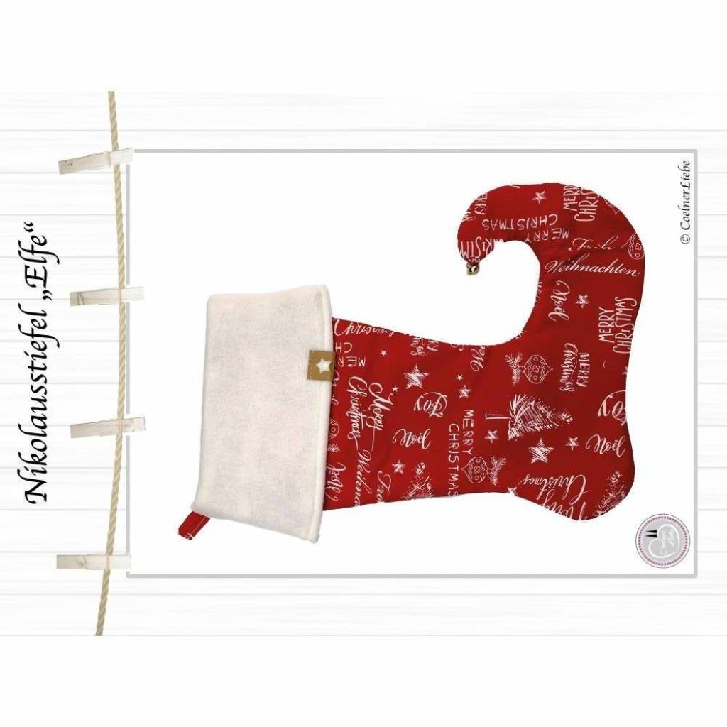 Ebook Nikolausstiefel: Schnittmuster & Nähanleitung – 5 kreative Designs im A4/A0 Format zum Ausdrucken Bild 3