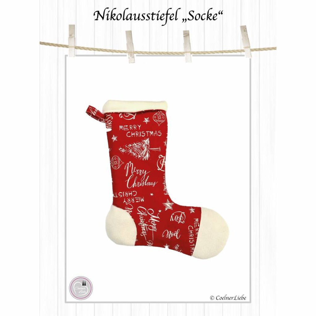 Ebook Nikolausstiefel: Schnittmuster & Nähanleitung – 5 kreative Designs im A4/A0 Format zum Ausdrucken Bild 6