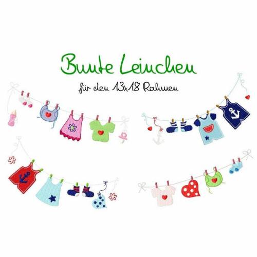 Stickdatei Mutterpass,Stickdatei Bunte Leinchen 13 x18 cm
