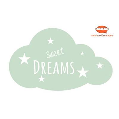 Wandtattoo: Wolke - Sweet Dreams | Wandaufkleber & Türaufkleber 