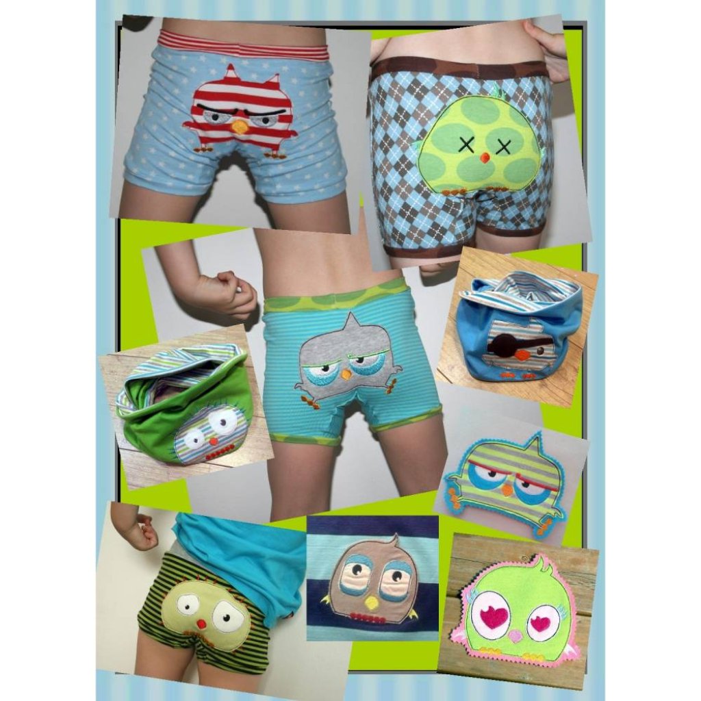 Teil-Doodle CRAZY Birds 14 x 14 Rahmen Bild 2