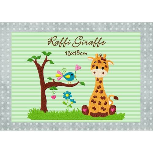 Stickdatei Raffi Giraffe 13x18cm