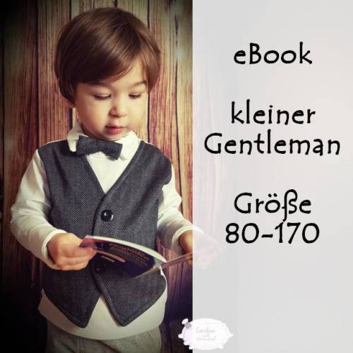 eBook kleiner Gentleman Gr. 80-170 Shirt mit Fake-Weste