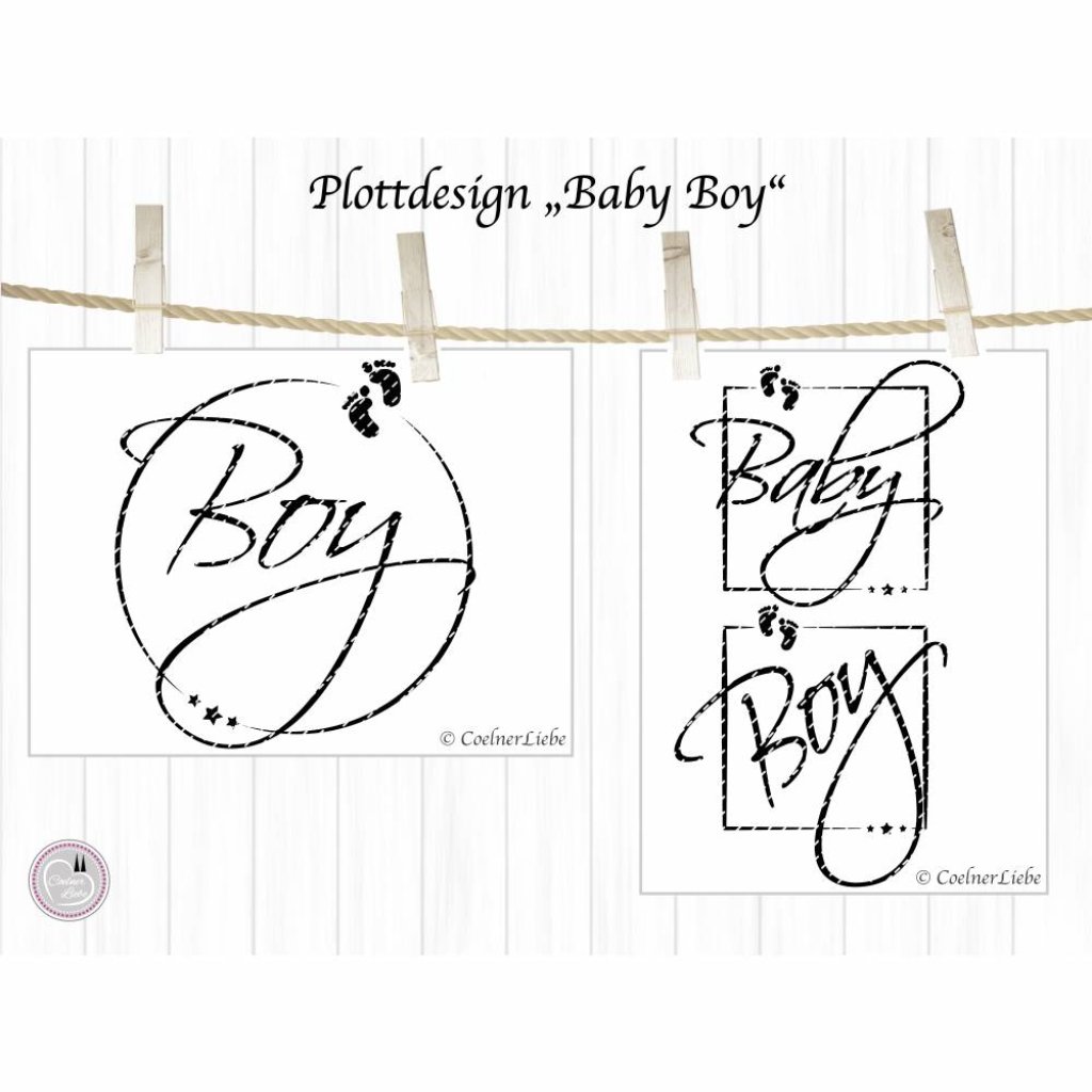 Plotterdatei Baby Boy Bild 2
