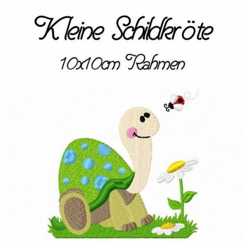 Stickdatei, digitale Stickdatei,Stickdateien Kleine Schildkröte 10x10cm