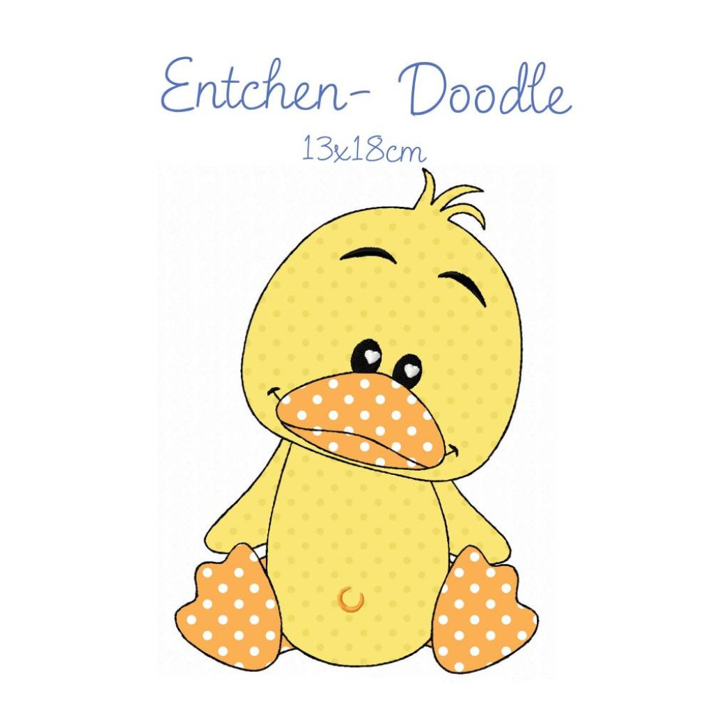 Digitale Stickdatei,Entendoodle 13x18cm Bild 1