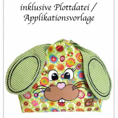 Ebook Osterhasentasche, Schnittmuster zum Ausdrucken, inkl. Anleitung und Plotterdatei