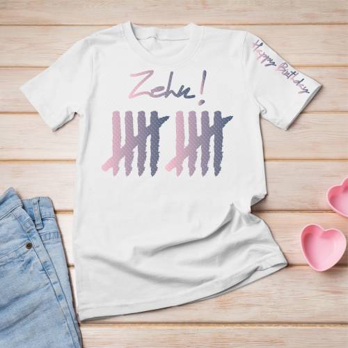 Plotterdatei Geburtstag Striche, Serie 2