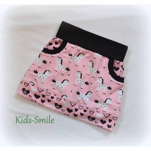 Mädchen-Rock "Einhorn" auf rosa