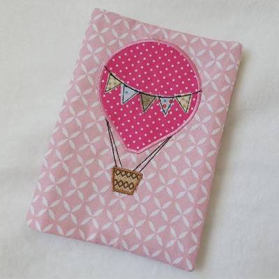 ITH U-Heft-Hülle Ballon, 20x26, 20x28 cm und 18x30 cm Rahmen, Stickdatei