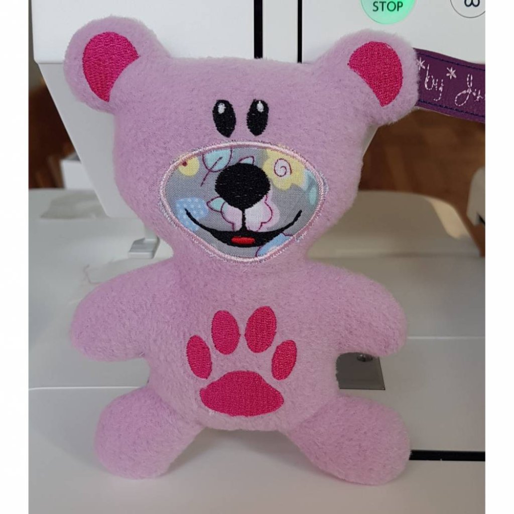 ITH Stickdatei Teddy "Pfote" 13x18 cm, Anleitung auf deutsch Bild 3