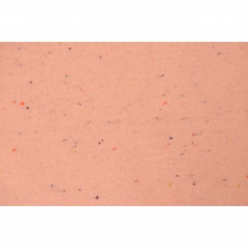 Sommersweat French Terry in Tweedoptik lachsfarben leicht angeraut 50 x 150 cm Sweat