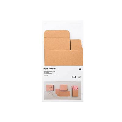 Geschenkboxen Adventskalender 24 Stück braun