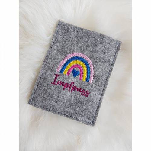 Impfpasshülle Regenbogen