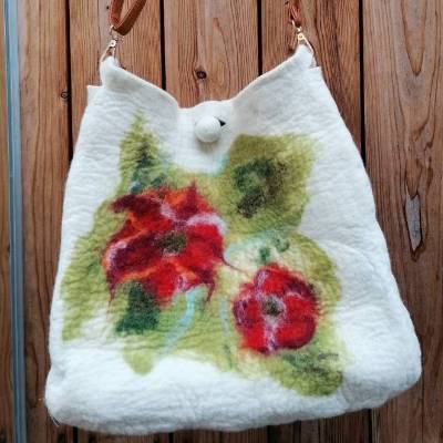 großer Shopper, handgefilzt
