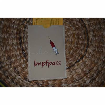 Impfpasshülle Impfbuchhülle Spritze