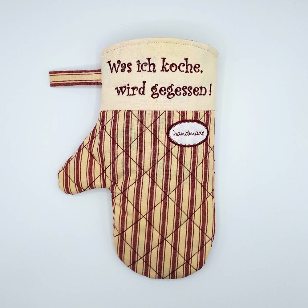 Stickdatei ITH Ofenhandschuhe 20x28