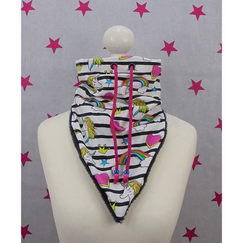 pinkeSterne ☆ Loop Schal Mädchen Einhorn