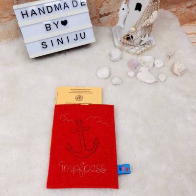 ANKERLIEBE • Impfpass Schutzhülle , Impfausweis