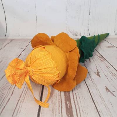  Schultüte "Blume" 70cm, Filzschultüte, Zuckertüte