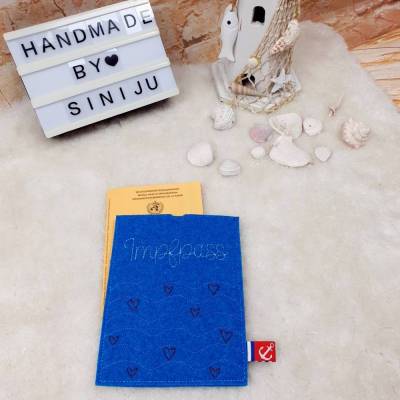 Impfpass Meereswellen  • Impfpass Schutzhülle , Impfausweis