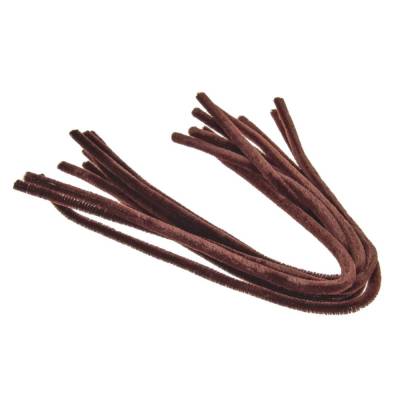 Chenilledraht braun 10 Stück a 50 cm