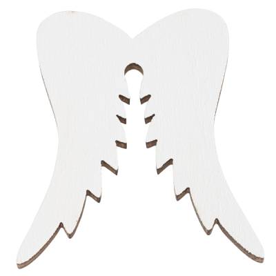 Holz-Engelsflügel weiss, ca. 5cm, 3 Stück