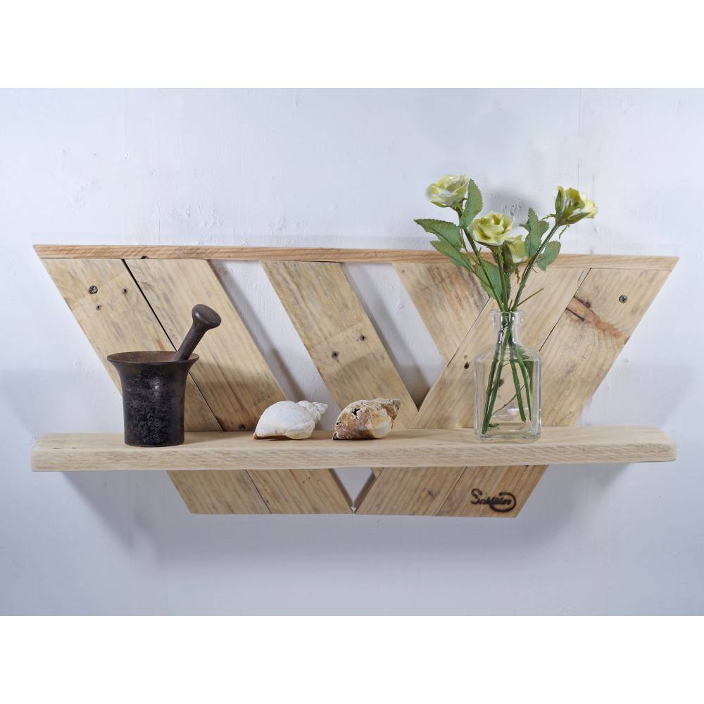 Wandregal, Regal, Palettenmöbel, Holzregal, Wandregal aus Palette, Holz, Wohndeko, deko Bild 1