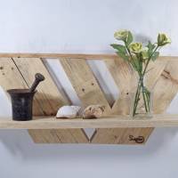 Wandregal, Regal, Palettenmöbel, Holzregal, Wandregal aus Palette, Holz, Wohndeko, deko