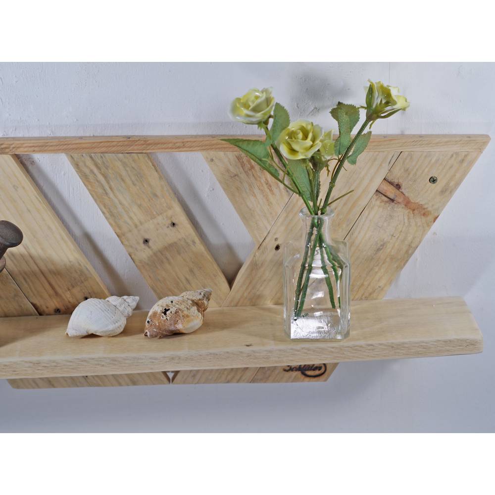 Wandregal, Regal, Palettenmöbel, Holzregal, Wandregal aus Palette, Holz, Wohndeko, deko Bild 3
