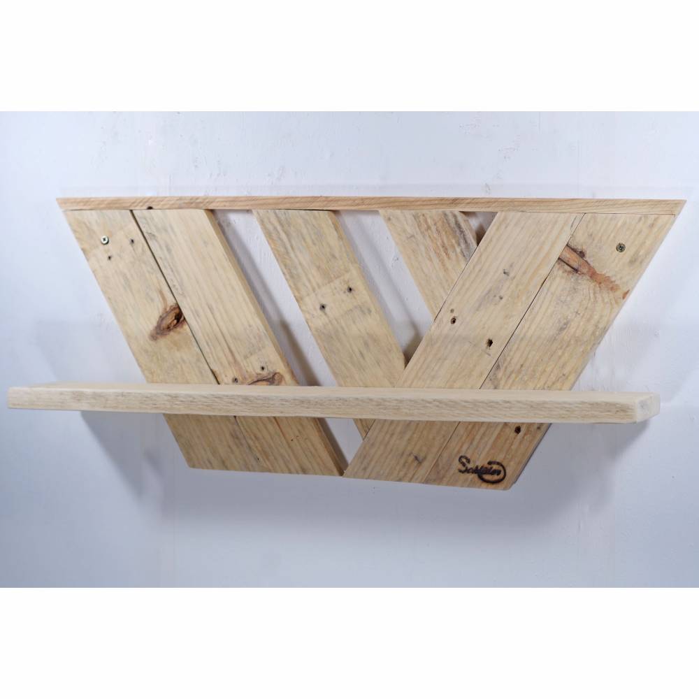 Wandregal, Regal, Palettenmöbel, Holzregal, Wandregal aus Palette, Holz, Wohndeko, deko Bild 6