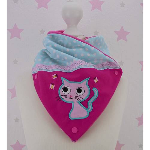 pinkeSterne ☆ Kinder Wickelschal Katze